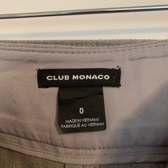 Club Monaco Izabelah Wool Cropped Wide Leg Pants Size 0 - Picture 6 of 6